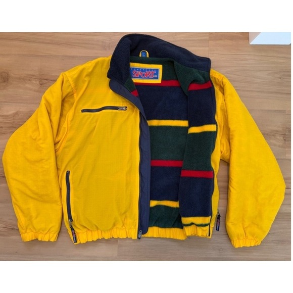 Dunbrooke Other - Dunbrooke Sport Glacier Bay Jacket Yellow Ripstop Fleece Vintage Y2K - Large